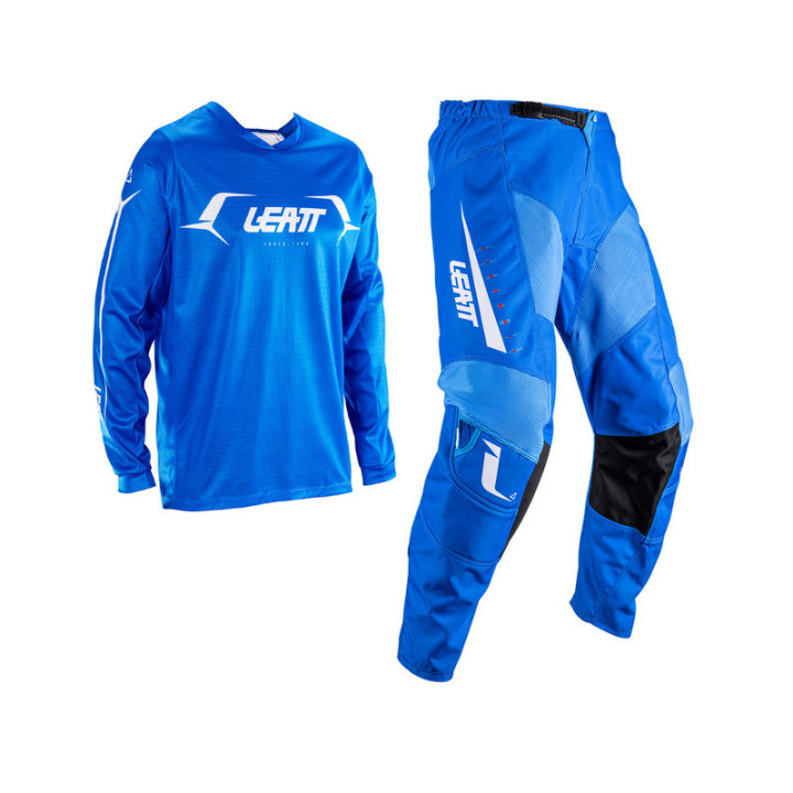 STRÓJ OFFROADOWY BLUZA I SPODNIE LEATT RIDE KIT MOTO 3.5 BLUE