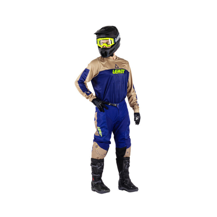 STRÓJ OFFROADOWY BLUZA I SPODNIE LEATT RIDE KIT MOTO 3.5 BROWN XS