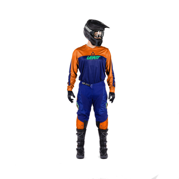 STRÓJ OFFROADOWY BLUZA I SPODNIE LEATT RIDE KIT MOTO 3.5 ORANGE