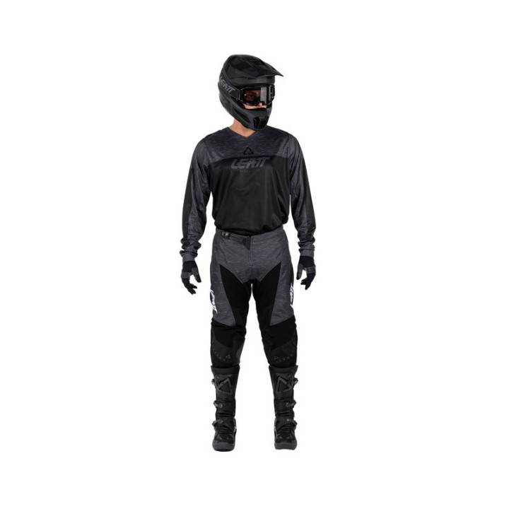 STRÓJ OFFROADOWY BLUZA I SPODNIE LEATT RIDE KIT MOTO 3.5 STEALTH BLACK GREY