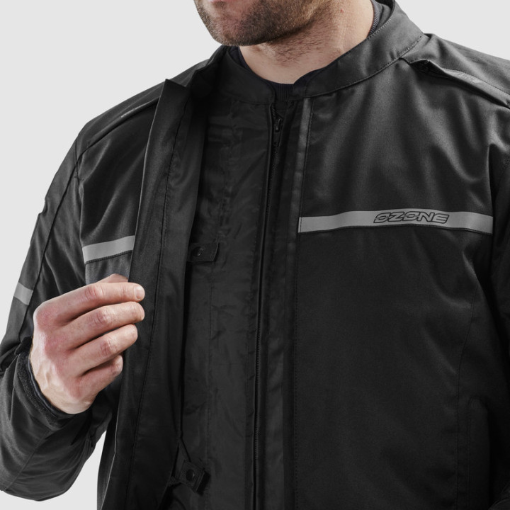 KURTKA MOTOCYKLOWA TEKSTYLNA OZONE RIDER BLACK