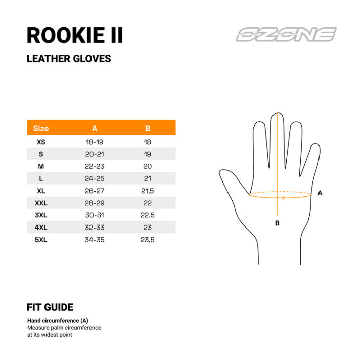 RĘKAWICE MOTOCYKLOWE OZONE ROOKIE 2 BLACK