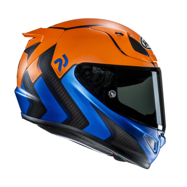 KASK MOTOCYKLOWY HJC RPHA12 KOS ORANGE BLUE
