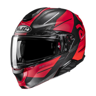 KASK MOTOCYKLOWY HJC RPHA91 BLAT RED BLACK