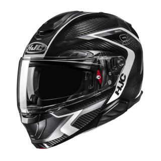 KASK MOTOCYKLOWY HJC RPHA91 CARBON LAGOS BLACK WHITE
