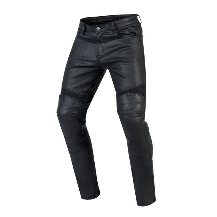 JEANSY MOTOCYKLOWE OZONE RUSTY WAXED BLACK