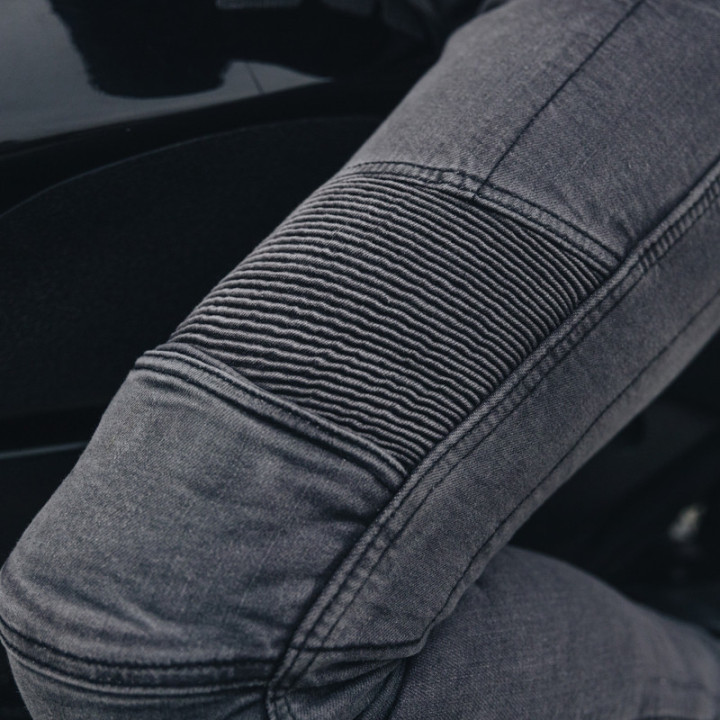 JEANSY MOTOCYKLOWE OZONE RUSTY WASHED BLACK 28/34