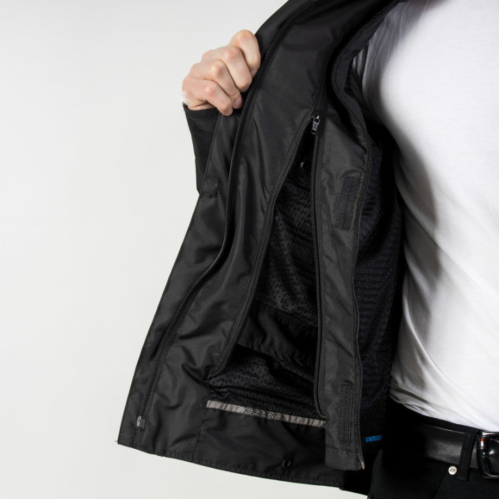 KURTKA MOTOCYKLOWA TEKSTYLNA OZONE SAHARA BLACK