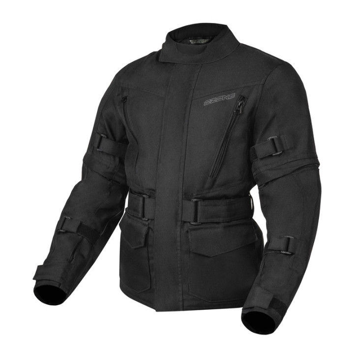 KURTKA MOTOCYKLOWA TEKSTYLNA JUNIOR OZONE SAHARA BLACK