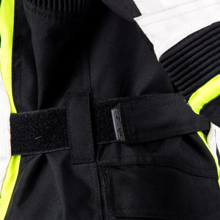 KURTKA MOTOCYKLOWA TEKSTYLNA DAMSKA OZONE SAHARA BLACK GREY FLUO YELLOW WXS