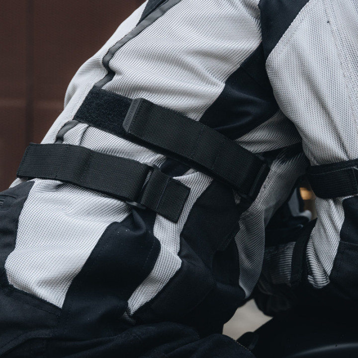 KURTKA MOTOCYKLOWA TEKSTYLNA REBELHORN SCANDAL 2 SILVER BLACK