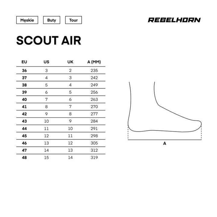 BUTY MOTOCYKLOWE REBELHORN SCOUT AIR BLACK