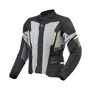 KURTKA MOTOCYKLOWA TEKSTYLNA REBELHORN SCOUT BLACK GREY FLUO YELLOW