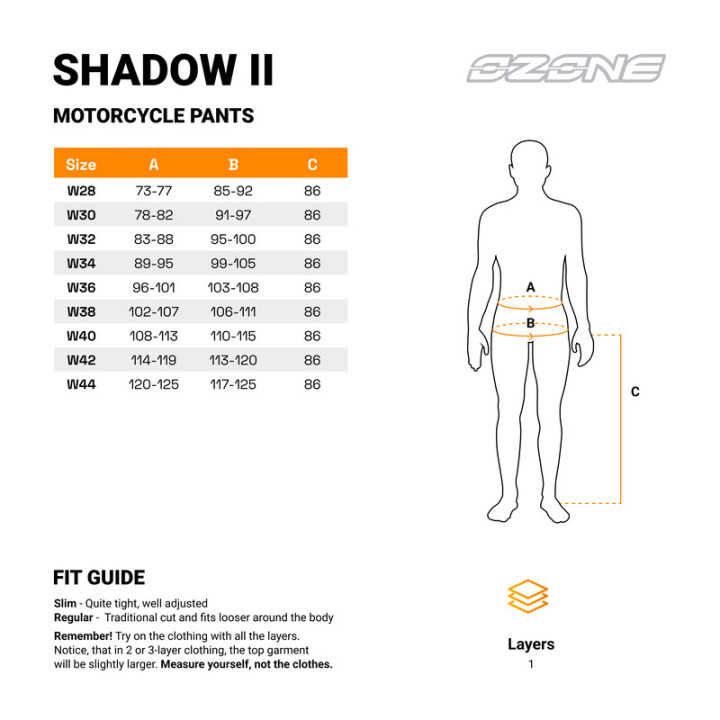 JEANSY MOTOCYKLOWE OZONE SHADOW 2 BLACK