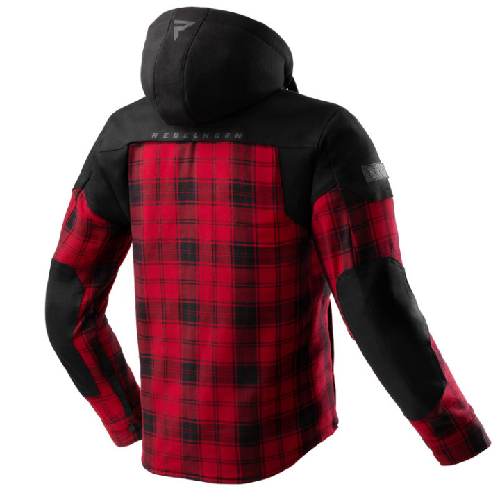 KOSZULA MOTOCYKLOWA REBELHORN SHIFTER BLACK RED