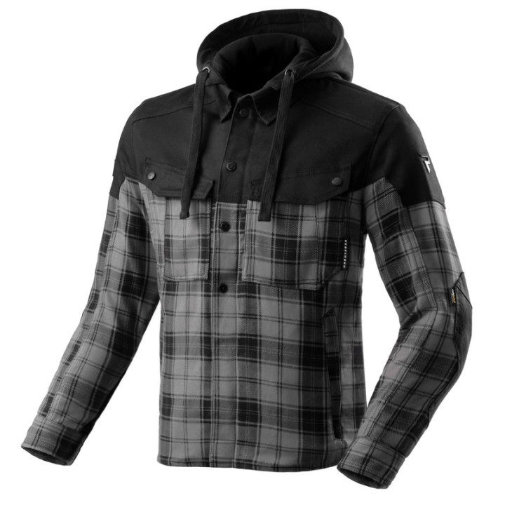 KOSZULA MOTOCYKLOWA REBELHORN SHIFTER BLACK GREY