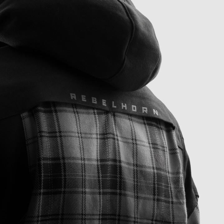 KOSZULA MOTOCYKLOWA REBELHORN SHIFTER BLACK GREY