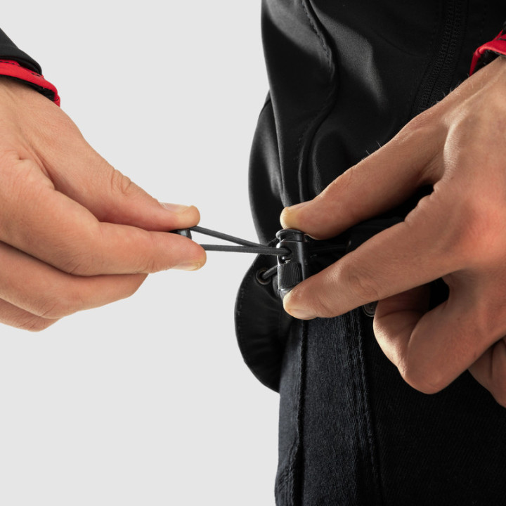 KURTKA MOTOCYKLOWA TEKSTYLNA REBELHORN SLASH SPIDER BLACK RED SOFTSHELL