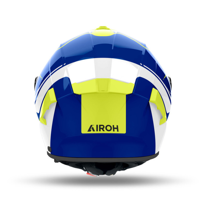 KASK MOTOCYKLOWY AIROH SPARK 2 CHRONO BLUE YELLOW GLOSS
