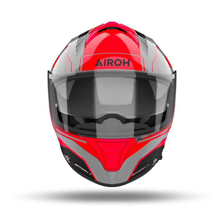 KASK MOTOCYKLOWY AIROH SPARK 2 CHRONO ORANGE GLOSS