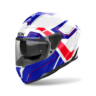 KASK MOTOCYKLOWY AIROH SPARK 2 DART BLUE RED GLOSS