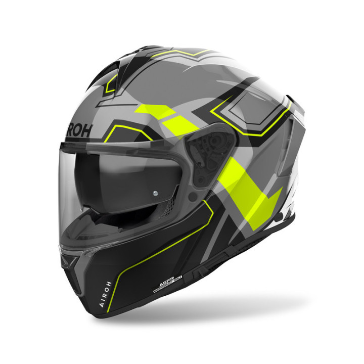 KASK MOTOCYKLOWY AIROH SPARK 2 DART YELLOW GLOSS