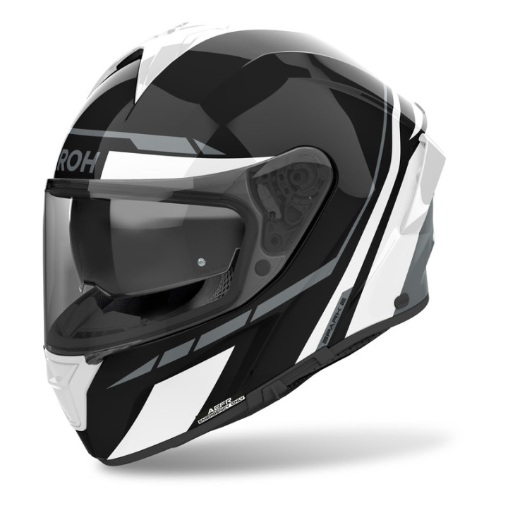 KASK MOTOCYKLOWY AIROH SPARK 2 SPINNER WHITE GLOSS