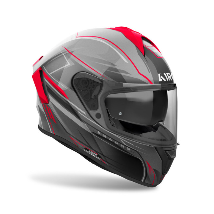 KASK MOTOCYKLOWY AIROH SPARK 2 SHADOW RED GLOSS