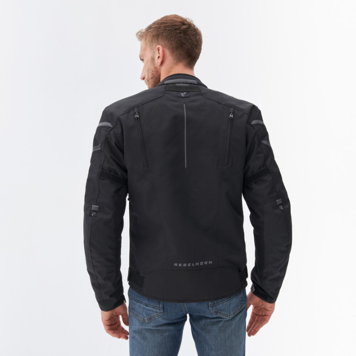 KURTKA MOTOCYKLOWA TEKSTYLNA REBELHORN SPARK BLACK