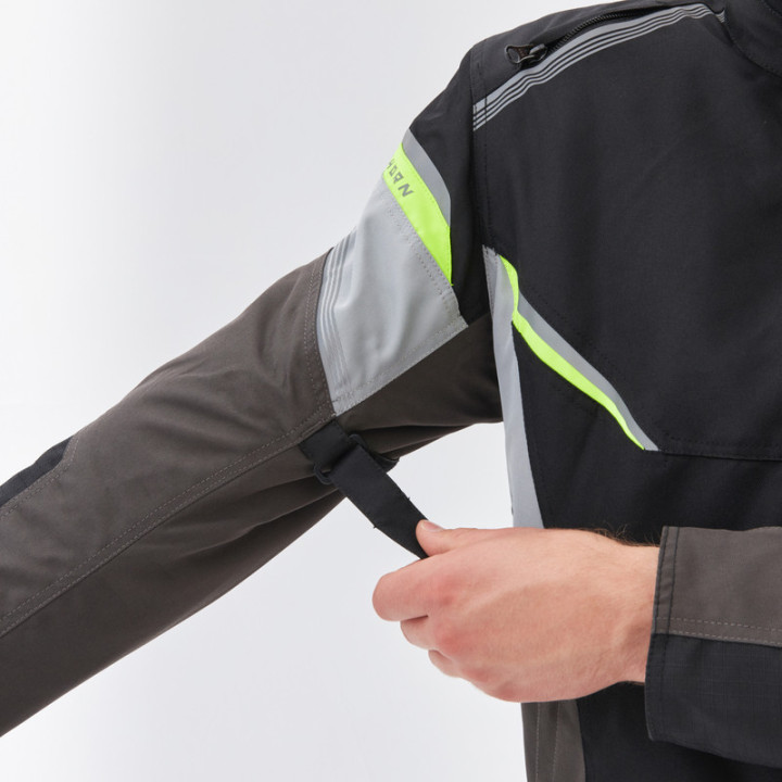 KURTKA MOTOCYKLOWA TEKSTYLNA REBELHORN SPARK BLACK GREY FLUO YELLOW