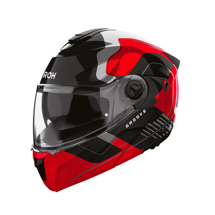 KASK MOTOCYKLOWY AIROH SPECKTRE GROOVE RED GLOSS