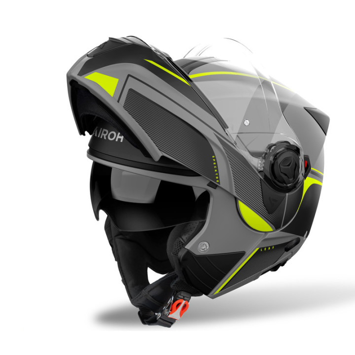 KASK MOTOCYKLOWY AIROH SPECKTRE LEAF YELLOW MATT