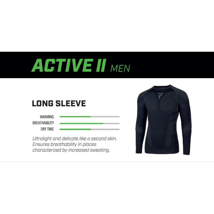 KOSZULKA TERMOAKTYWNA Z DŁUGIM RĘKAWEM REBELHORN ACTIVE 2 BLACK GREY