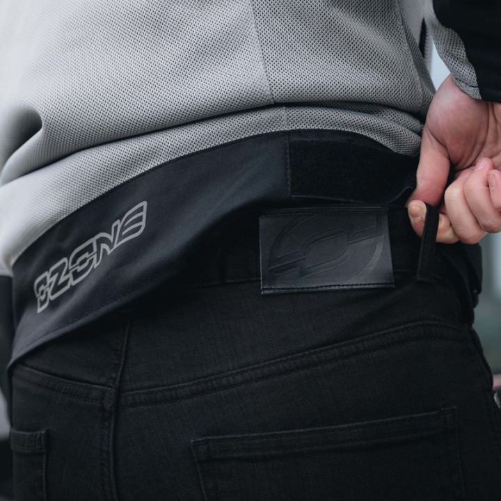 JEANSY MOTOCYKLOWE OZONE STRIKER SLIM FIT BLACK 28/32
