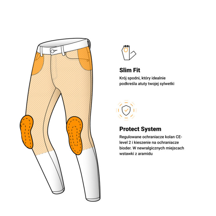 JEANSY MOTOCYKLOWE OZONE STRIKER SLIM FIT BLACK 28/32