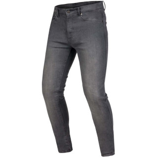 JEANSY MOTOCYKLOWE OZONE STRIKER SLIM FIT WASHED GREY