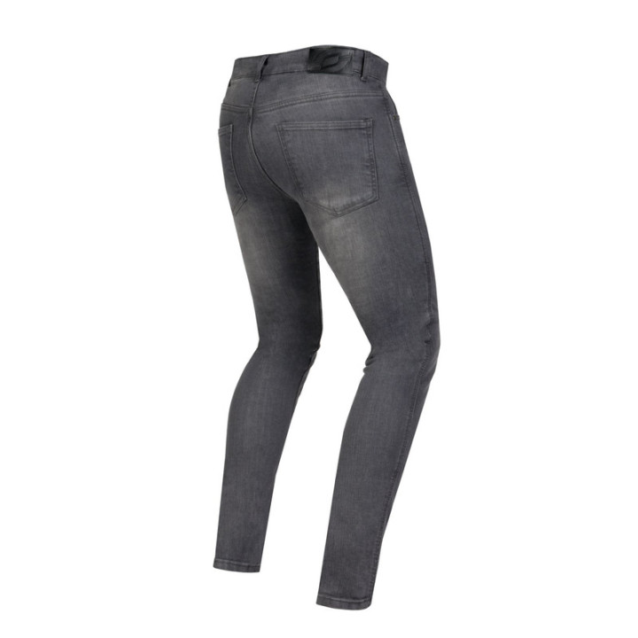 JEANSY MOTOCYKLOWE OZONE STRIKER SLIM FIT WASHED GREY