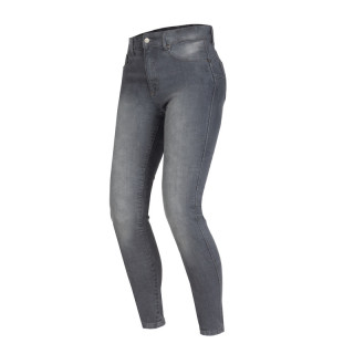 JEANSY MOTOCYKLOWE DAMSKIE OZONE STRIKER SLIM FIT WASHED GREY
