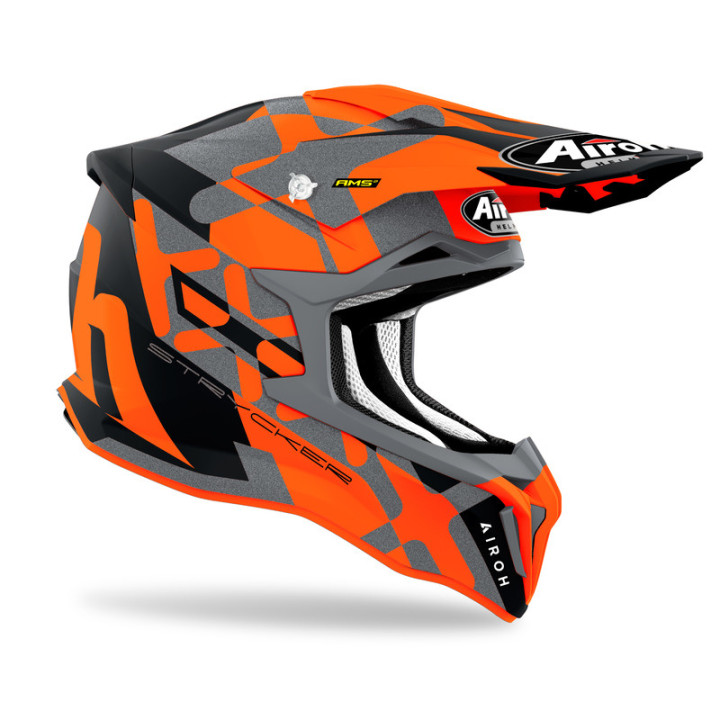 KASK MOTOCYKLOWY AIROH STRYCKER XXX ORANGE MATT S