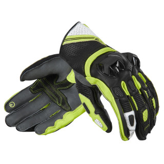 RĘKAWICE MOTOCYKLOWE REBELHORN ST SHORT BLACK GREY FLUO YELLOW