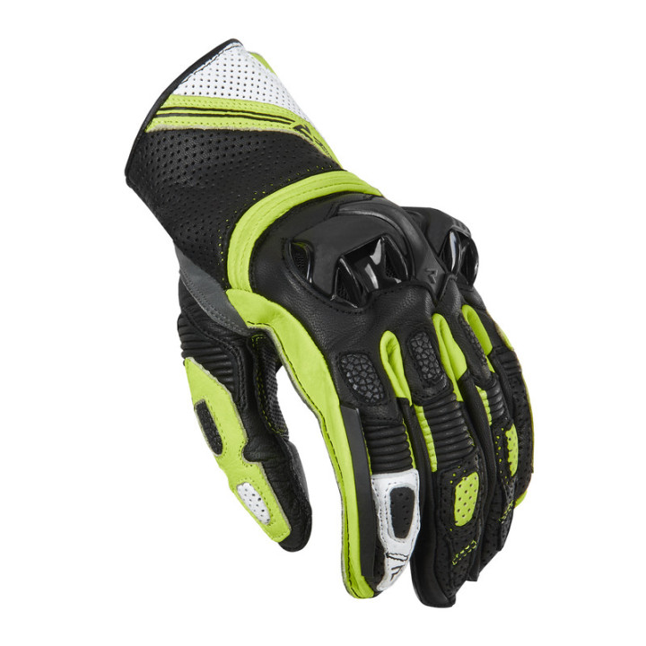 RĘKAWICE MOTOCYKLOWE REBELHORN ST SHORT BLACK GREY FLUO YELLOW 4XL