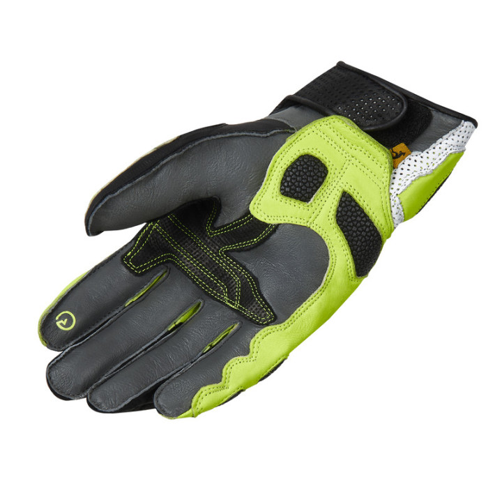 RĘKAWICE MOTOCYKLOWE REBELHORN ST SHORT BLACK GREY FLUO YELLOW 4XL