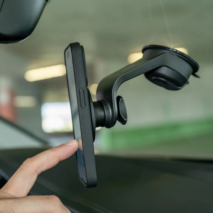 UCHWYT SAMOCHODOWY NA TELEFON NA SZYBĘ SP CONNECT SUCTION MOUNT SPC + MAG NA PRZYSAWKĘ BLACK