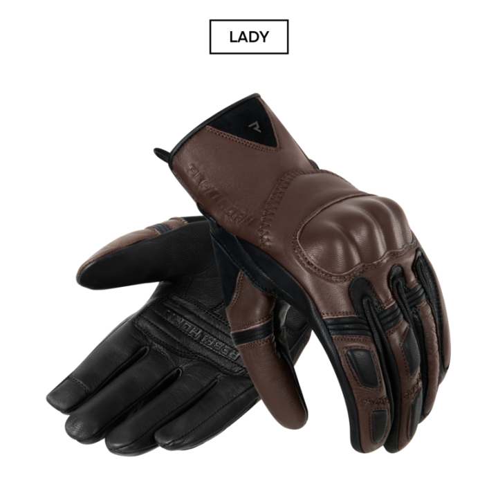 RĘKAWICE MOTOCYKLOWE DAMSKIE REBELHORN THUG 2 BROWN
