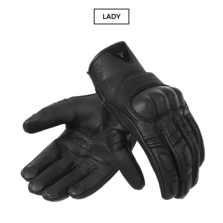 RĘKAWICE MOTOCYKLOWE DAMSKIE REBELHORN THUG 2 PERFOROWANE BLACK WXS