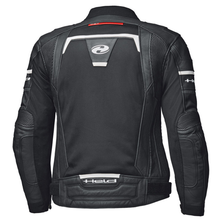 KURTKA MOTOCYKLOWA SKÓRZANA HELD TORVER TOP AIR BLACK WHITE