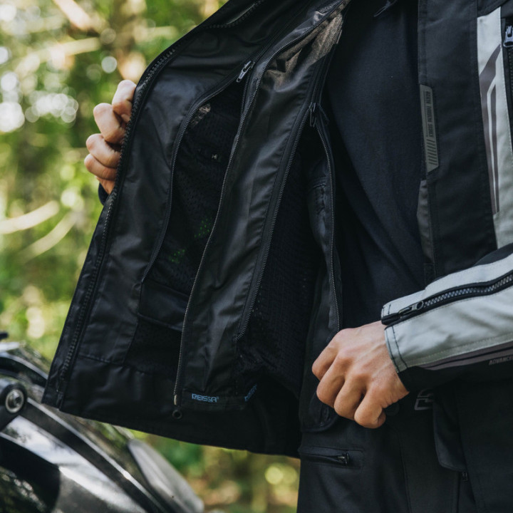 KURTKA MOTOCYKLOWA TEKSTYLNA OZONE TOUR 3 BLACK