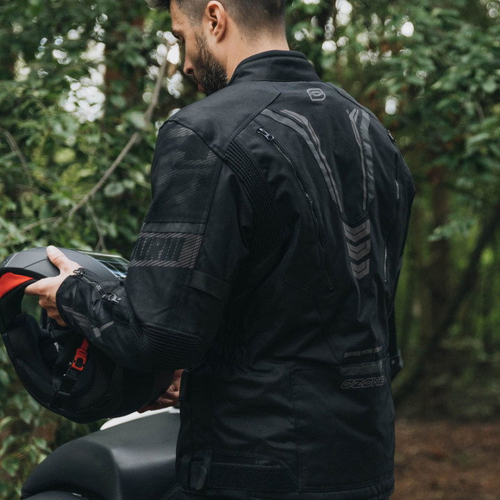KURTKA MOTOCYKLOWA TEKSTYLNA OZONE TOUR 3 BLACK