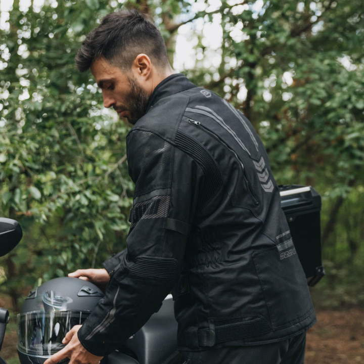 KURTKA MOTOCYKLOWA TEKSTYLNA OZONE TOUR 3 BLACK