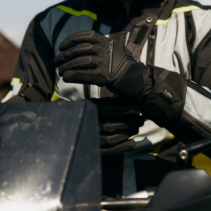 RĘKAWICE MOTOCYKLOWE OZONE TOURING WP BLACK